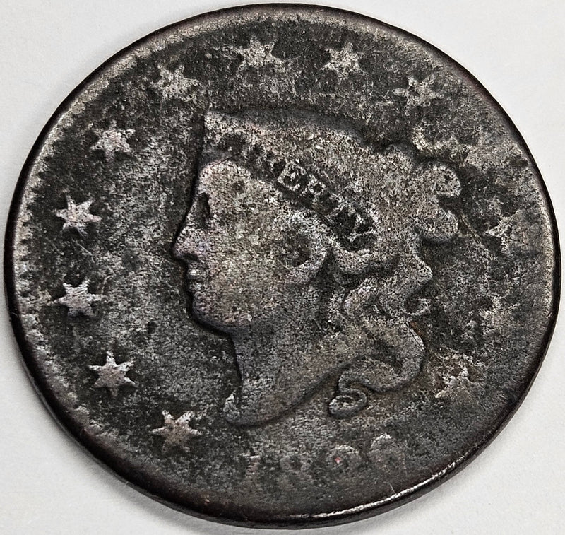 1826 Coronet Head Large Cent . . . . About Good