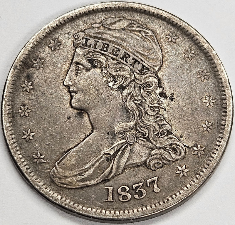 1837 Reeded Edge Bust Half Extremely Fine – Mount Vernon Coin
