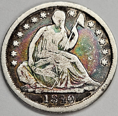 1840 Seated Liberty Half Dime Very Good