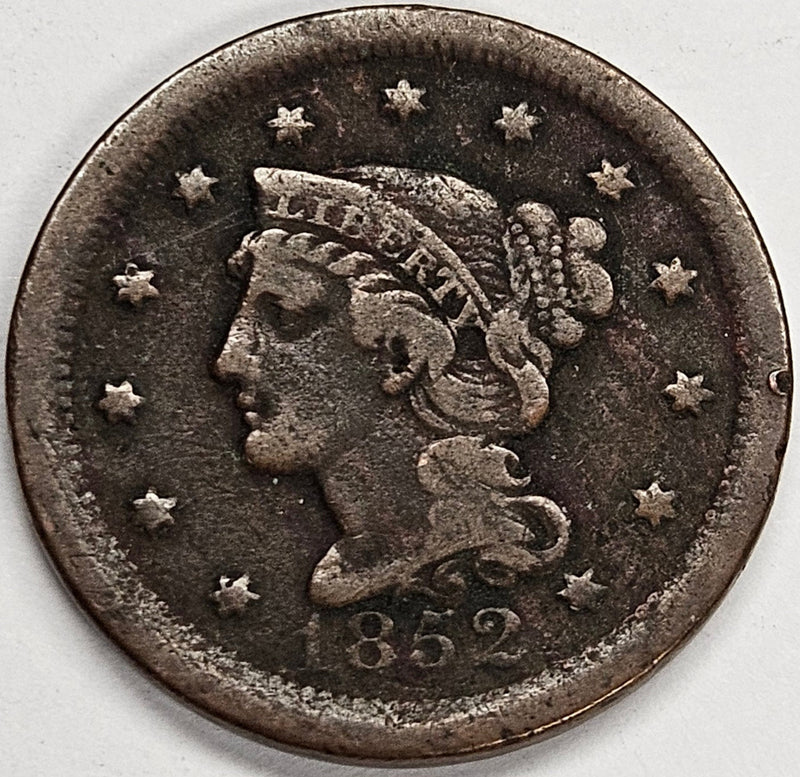 Braided Hair Large Cents in the 1840s & 50s . . . . Fine