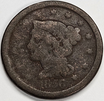 1856 Slant 5 Braided Hair Large Cent About Good