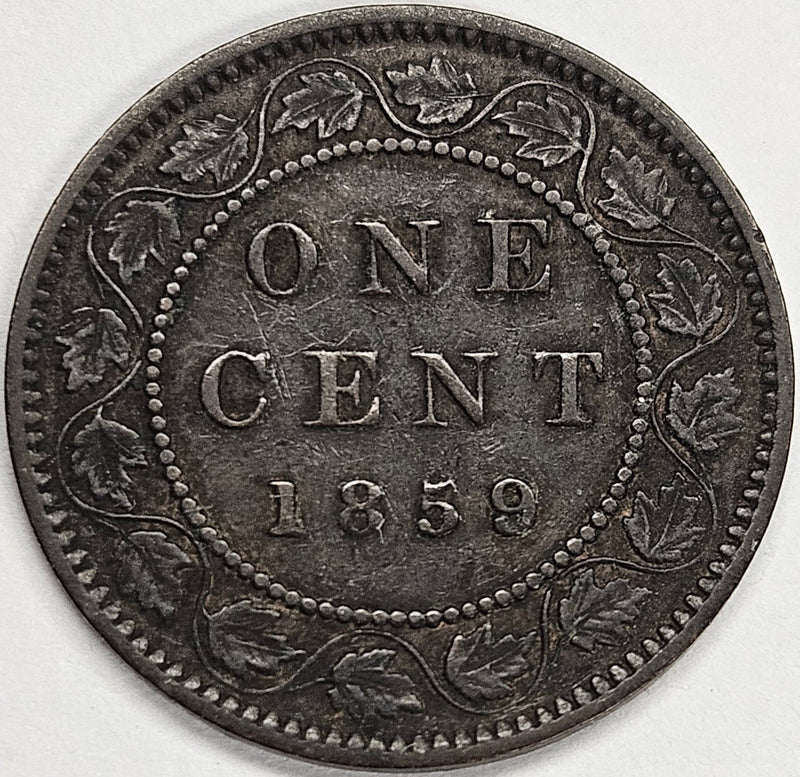 1859 Canadian Cent Extremely Fine