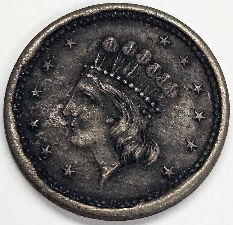 1863 Our Navy Civil War Token Very Fine