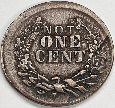 1863 Not One Cent Civil War Token . . . . Choice AU little off-center