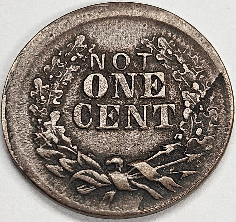 1863 Not One Cent Civil War Token . . . . Choice AU little off-center