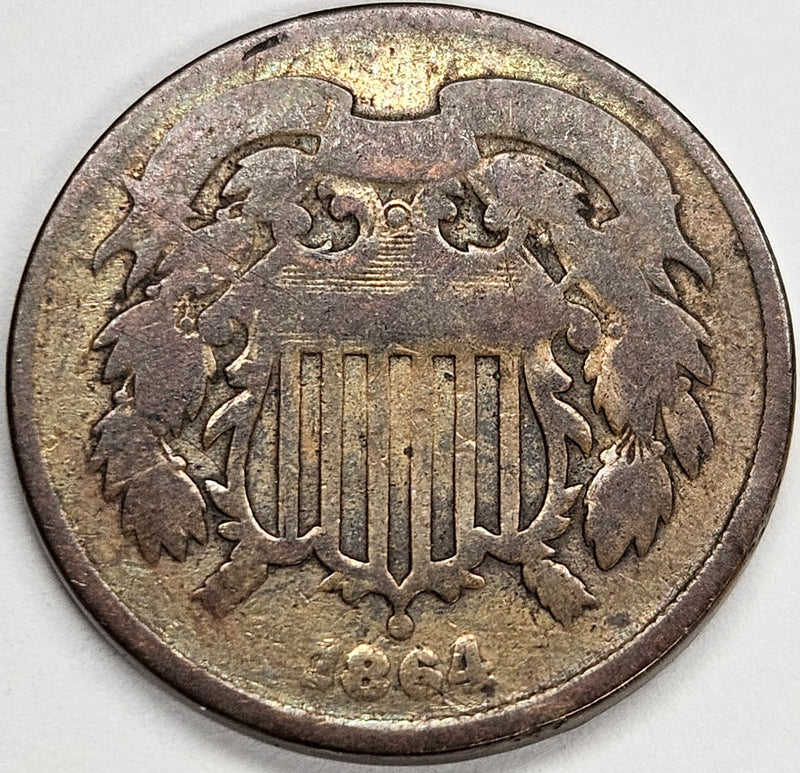 1864 Two Cent Piece . . . . Very Good