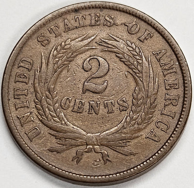 1864 Two Cent Piece . . . . Extremely Fine