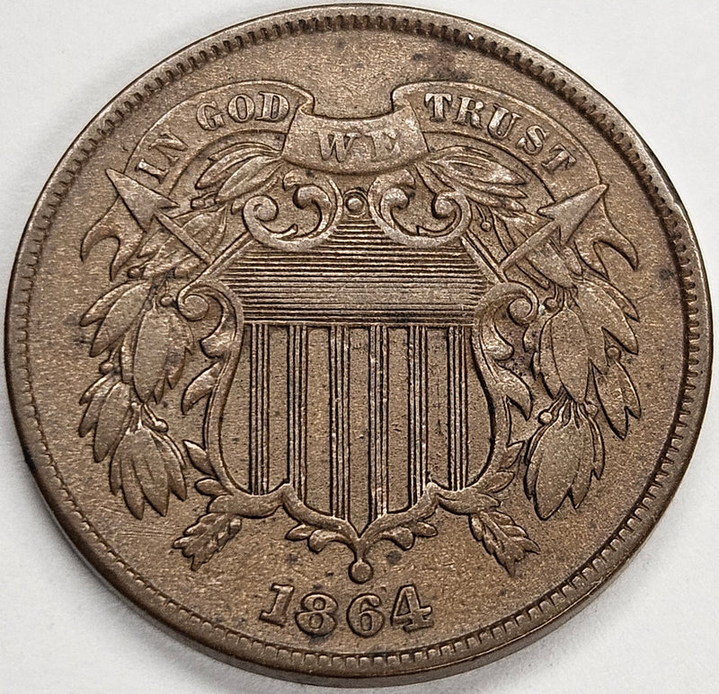 1864 Two Cent Piece . . . . Extremely Fine