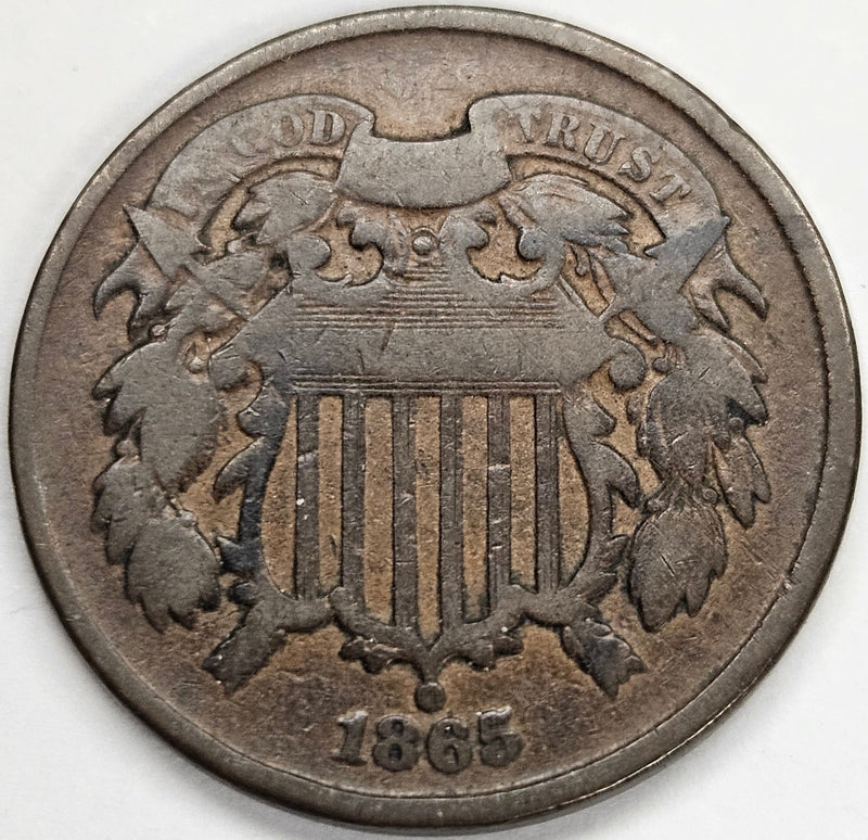 1865 Two Cent Piece . . . . Fine
