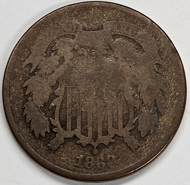 1868 Two Cent Piece About Good