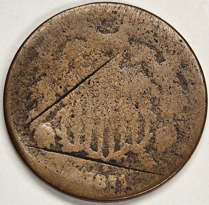 1871 Two Cent Piece Poor scratched