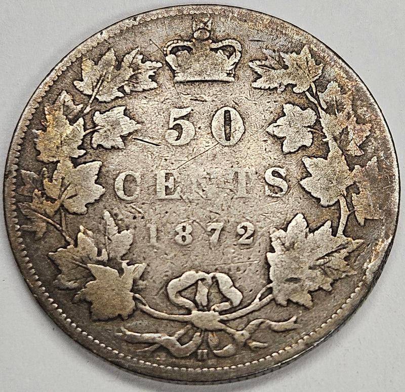 1872-H Canadian A/V Half Good/VG