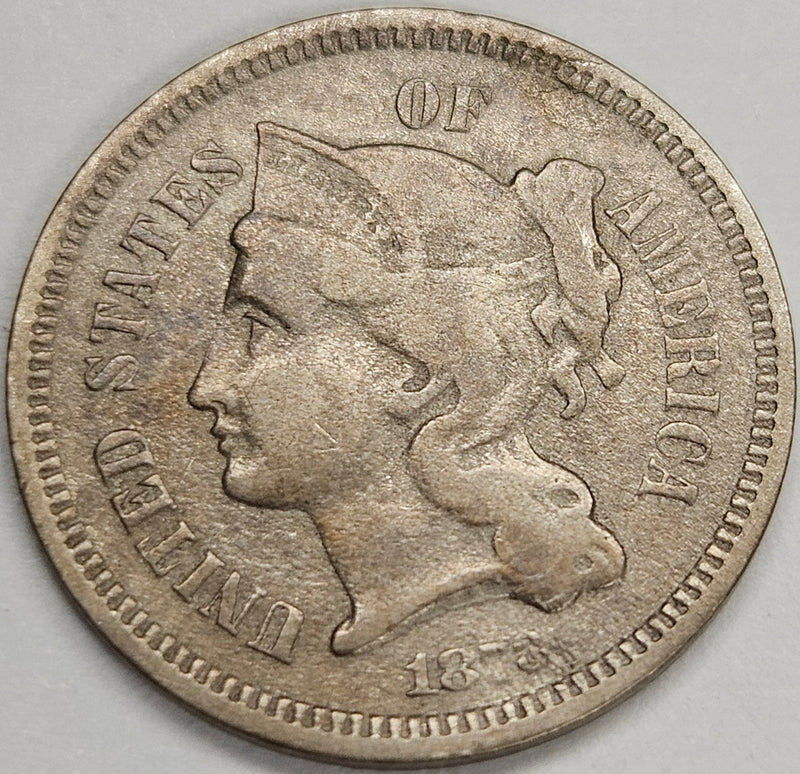 1873 Nickel Three Cent Piece . . . . Very Fine