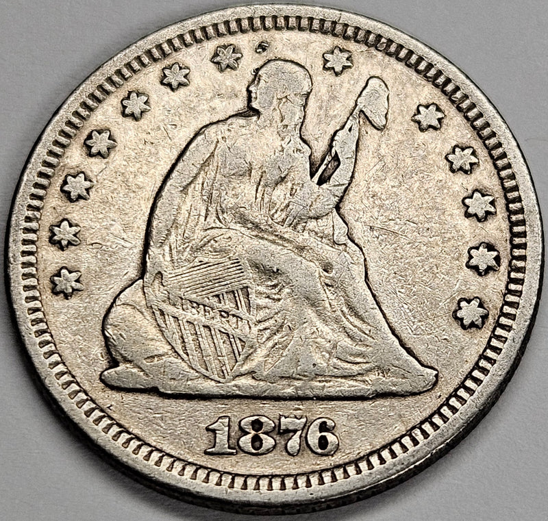 1876 Seated Liberty Quarter . . . . VF/XF
