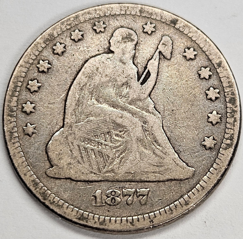 1877 Seated Liberty Quarter . . . . Fine