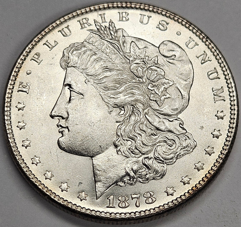 1878 7/8TF Strong Morgan Dollar Choice BU+