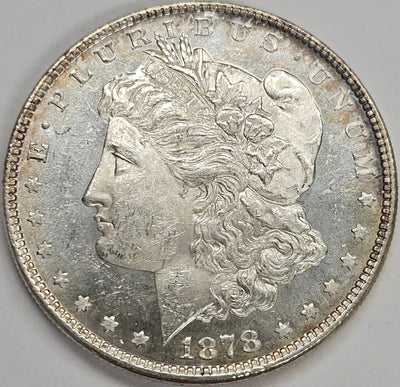 1878 8TF Morgan Dollar Choice BU Deep Mirror Prooflike