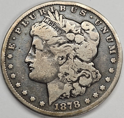 1878-CC Morgan Dollar Fine rim bumps