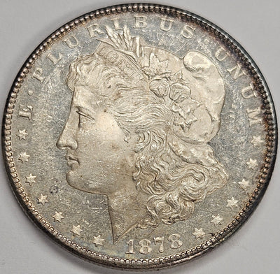 1878-S Morgan Dollar Choice BU Deep Mirror Prooflike Obverse
