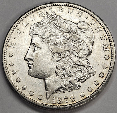 1879-CC Clear CC Morgan Dollar About Uncirculated