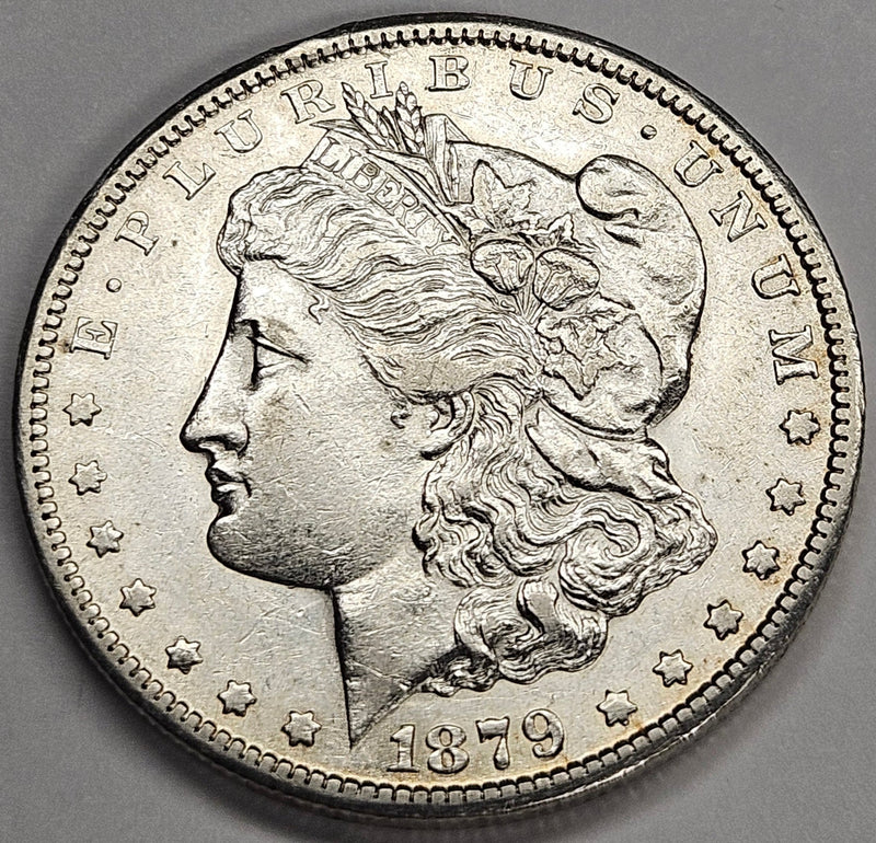 1879-CC Clear CC Morgan Dollar About Uncirculated
