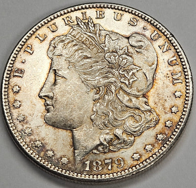 1879-S Morgan Dollar Choice BU light toning
