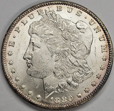 1880-CC Reverse of 1878 Morgan Dollar Choice BU+