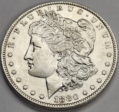 1880-O Micro o Morgan Dollar Choice About Uncirculated
