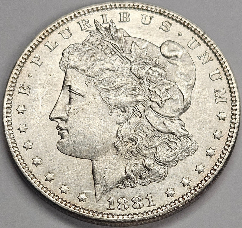 1881 Morgan Dollar BU cleaned
