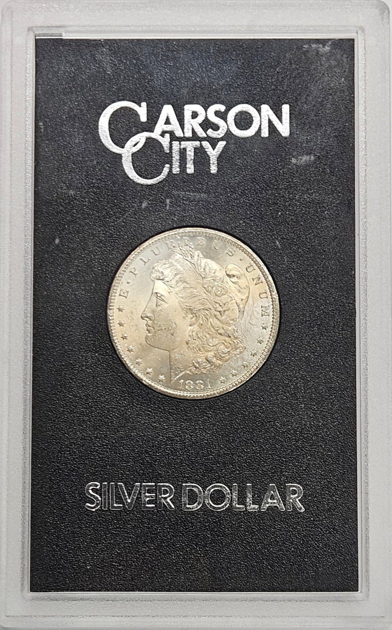 1881-CC Morgan Dollar GSA Case Choice BU Toned