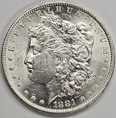 1881-O Morgan Dollar Select BU+