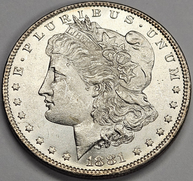 1881-O Morgan Dollar Select BU + Semi-Prooflike