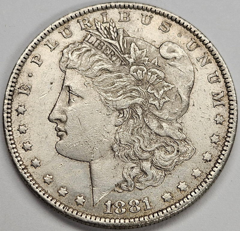 1881-O Morgan Dollar Uncirculated cleaned