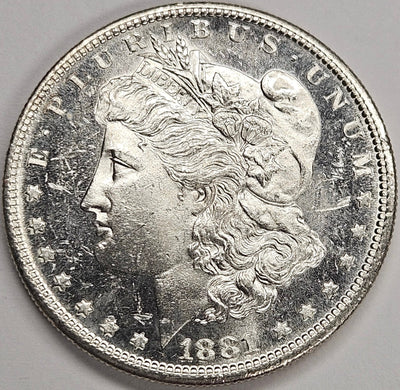 1881-S Morgan Dollar Choice BU Deep Mirror Prooflike