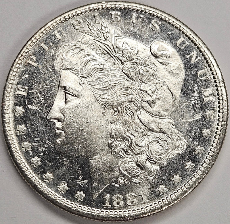 1881-S Morgan Dollar Choice BU Deep Mirror Prooflike