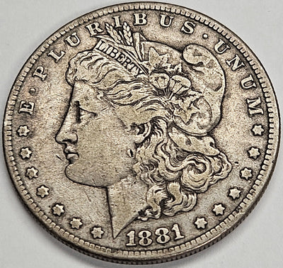 1881-S Morgan Dollar VF/XF