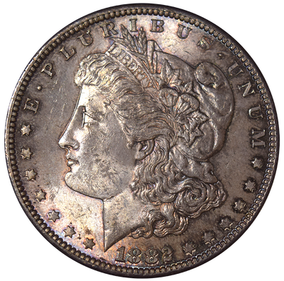 1882-S Morgan Dollar Choice Uncirculated Toned