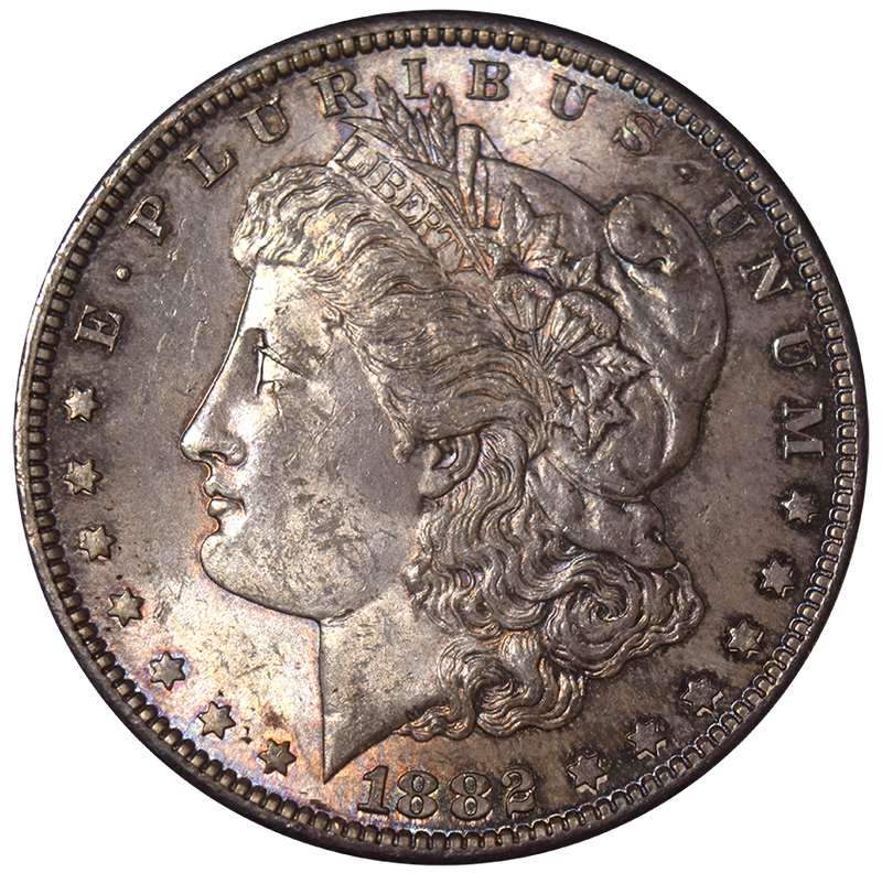 1882-S Morgan Dollar Choice Uncirculated Toned