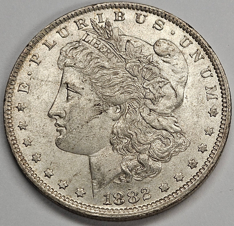 1882-O/S Morgan Dollar Select BU+