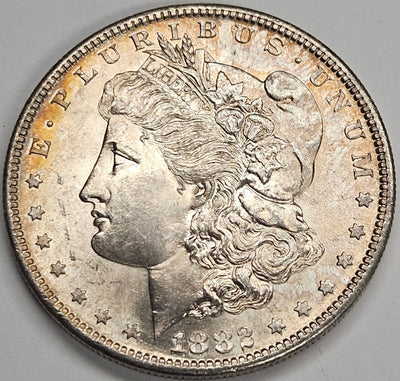 1882-S Morgan Dollar Choice BU Color!