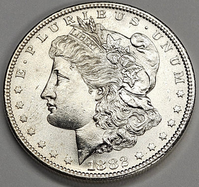 1882-S Morgan Dollar Choice BU+