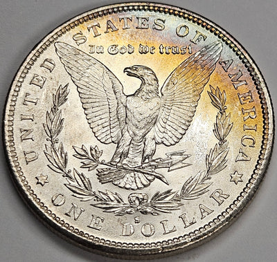 1882-S Morgan Dollar . . . . Gem BU Reverse Rainbow Toning