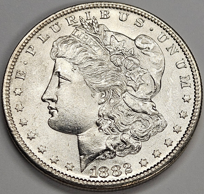 1882-S Morgan Dollar . . . . Gem BU Reverse Rainbow Toning