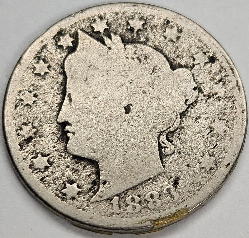 1883 CENTS Liberty Nickel . . . . About Good