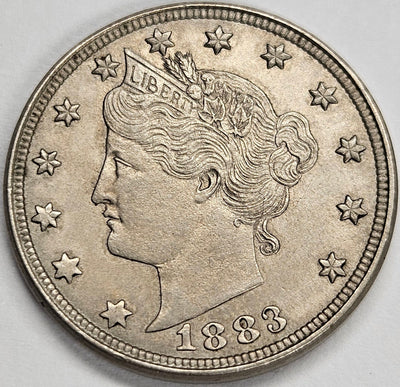 1883 CENTS Liberty Nickel Choice Brilliant Uncirculated
