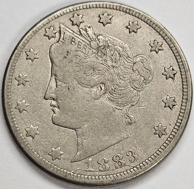1883 CENTS Liberty Nickel Very Fine