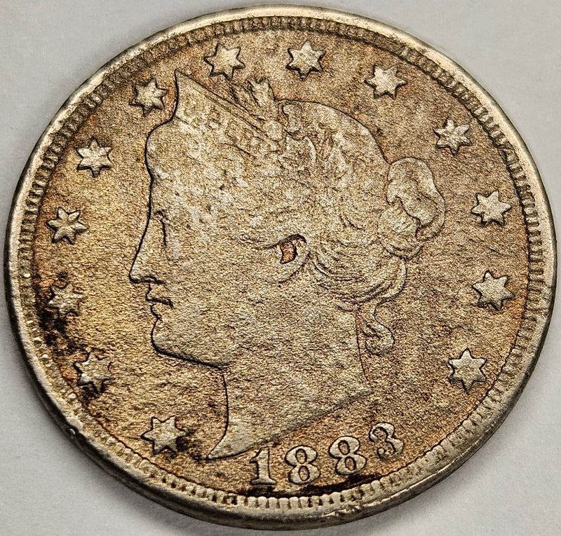 1883 CENTS Liberty Nickel . . . . VG badly corroded