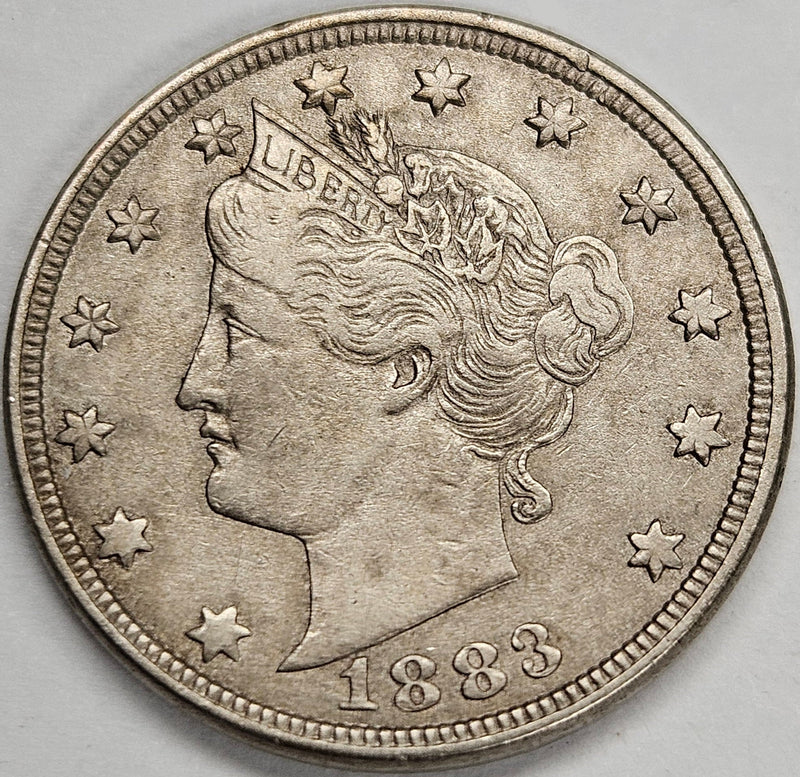 1883 No CENTS Liberty Nickel . . . . Choice About Uncirculated