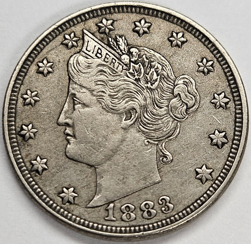 1883 No CENTS Liberty Nickel . . . . Extremely Fine