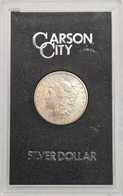 1883-CC Morgan Dollar GSA Case Select BU+ Toned